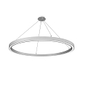 LED Pendelleuchte LAUTARO 1500/60 DOWN OPAL M5, 99W, IP20, DALI dimmbar, 2700K, wei�