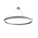 Luci a sospesione LAUTARO 1500/80 DOWN OPAL M5 IP20, grigio chiaro dimmerabile