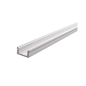 Profil en U AU-01-08 plat, blanc mat