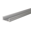 AU-01-12, flat U-profile for 12 - 13,3 mm LED stripes, 100cm, anodized aluminum