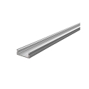 AU-01-12, flat U-profile for 12 - 13,3 mm LED stripes, 200cm, anodized aluminum