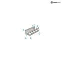 Deko-Light Profil en U AU-02-15, 15-16,3 mm haut, argent anodisé