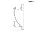 Profilo per muro a secco EL-02-12, 14mm