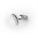 LED Wandkosmetikspiegel VISION R, 5-fache Vergrerung, 12W, 3000-5000K, 588lm, CRI>95, IP44, edelstahl/matt
