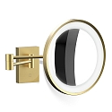 LED Wandkosmetikspiegel beleuchtet BS 40 7x, 6W, 2700-4000K, Gold matt 