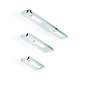 LED Wall luminaire SLIM 34 N LED, 16,4W, 3000K, 2500lm, IP44, chrome