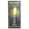 Luminaire mural d’extérieur KARO angulaire E27 IP44, galvanisé gradable