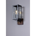 Lutec outdoor wall luminaire ECO-2100112 square E27 IP44, black matt dimmable Lutec outdoor wall luminaire ECO-2100112 square E27 IP44, black matt dimmable
