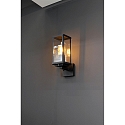 Lutec Luminaire mural dextrieur KARO E27 IP44, noir mat 