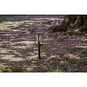 Lutec Luminaire en forme de borne KARO angulaire E27 IP44, noir mat gradable Lutec Luminaire en forme de borne KARO angulaire E27 IP44, noir mat gradable
