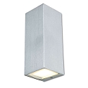 outdoor wall luminaire LUCA UP&DOWN 2 flames IP44, stainless steel