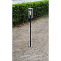 Lutec Luminaire d'allées KARO angulaire E27 IP44, noir mat gradable Lutec Luminaire d'allées KARO angulaire E27 IP44, noir mat gradable