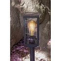 Lutec Luminaire d'allées KARO angulaire E27 IP44, noir mat gradable Lutec Luminaire d'allées KARO angulaire E27 IP44, noir mat gradable