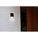 Lutec outdoor wall luminaire GEMINI XF IP54, black