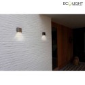 Lutec Luminaire mural d'extérieur GEMINI XF IP54, acier inoxydable