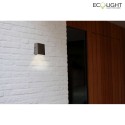 Lutec Luminaire mural d'extérieur GEMINI XF IP54, acier inoxydable