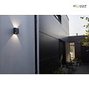 Lutec Applique da esterno GEMINI BEAMS angolare, regolabile, diretto / indiretto IP54, antracite 