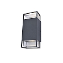 outdoor wall luminaire RIDGE up / down, square GU10 IP54, anthracite dimmable