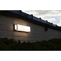 Lutec outdoor wall luminaire DOBLO square, long IP54 , anthracite 