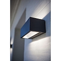 Lutec outdoor wall luminaire GEMINI UP&DOWN 2 flames IP54, anthracite