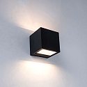 Lutec outdoor wall luminaire GEMINI UP&DOWN 2 flames IP54, black matt