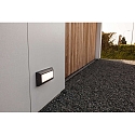 Lutec outdoor wall luminaire HELENA 1 flame, with diffuser IP54, anthracite