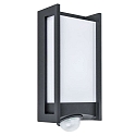 Lutec Applique da esterno QUBO 1-Lampadina, con sensore IP54, antracite