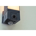 Lutec LED Kameraleuchte CUBA, 17,3W, 2700-6500K, 1000lm, IP44, mit PIR Motion Sensor, App Control, verstellbarer Kopf, anthrazit