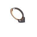 outdoor wall luminaire POLO round, with motion detector IP54, anthracite