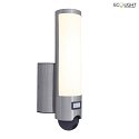 Lutec LED Kameraleuchte ELARA, 17,5W, 2700-6500K, 1300lm, IP44, mit PIR Motion Sensor, Edelstahl