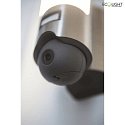 Lutec LED Kameraleuchte ELARA, 17,5W, 2700-6500K, 1300lm, IP44, mit PIR Motion Sensor, Edelstahl