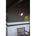 Lutec outdoor wall luminaire PANO 1 flame IP54, anthracite