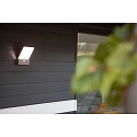 Lutec outdoor wall luminaire PANO 1 flame IP54, anthracite