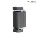 Lutec Luminaire mural dextérieur FOCUS UP&DOWN à 2 flammes GU10 IP54, anthrazit