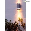 Lutec Luminaire mural dextérieur FOCUS UP&DOWN à 2 flammes GU10 IP54, anthrazit