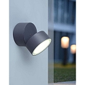 Lutec outdoor wall luminaire TRUMPET IP54, anthracite