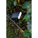 Lutec LED Solar Wandleuchte GINBO, 7W, 2700-6500K, 500lm, IP44, mit PIR Motion Sensor, App Control, schwarz