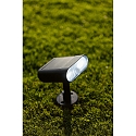 Lutec LED Solar Wandleuchte GINBO, 7W, 2700-6500K, 500lm, IP44, mit PIR Motion Sensor, App Control, schwarz