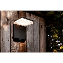 Lutec Lampe murale solaire MOZE avec détecteur de mouvement IP44, noir mat Lutec Lampe murale solaire MOZE avec détecteur de mouvement IP44, noir mat
