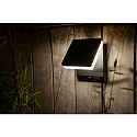 Lutec Lampe murale solaire MOZE avec détecteur de mouvement IP44, noir mat Lutec Lampe murale solaire MOZE avec détecteur de mouvement IP44, noir mat