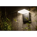 Lutec Lampe murale solaire MOZE avec détecteur de mouvement IP44, noir mat Lutec Lampe murale solaire MOZE avec détecteur de mouvement IP44, noir mat