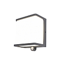 Lampada da parete solare DOBLO con rilevatore di movimento IP54, antracite 