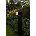 Lutec path light CUBA rotatable IP54, black matt