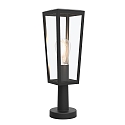 Luminaire en forme de borne PINE à 1 flamme, angulaire, langue E27 IP44, noir mat gradable
