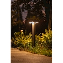 Lutec path light CONROY 2-fold, square, long, adjustable IP44, anthracite  Lutec path light CONROY 2-fold, square, long, adjustable IP44, anthracite