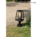 Lutec Lampada base FIA 1-Lampadina, angolare E27 IP44, Nero opaco dimmerabile