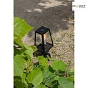 Lutec Lampada base FIA 1-Lampadina, angolare E27 IP44, Nero opaco dimmerabile