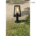 Lutec Lampada base FIA 1-Lampadina, angolare E27 IP44, Nero opaco dimmerabile
