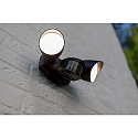 Lutec outdoor wall luminaire SHRIMP with motion detector IP54, black matt  Lutec outdoor wall luminaire SHRIMP with motion detector IP54, black matt