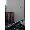 Lutec outdoor wall luminaire SHRIMP with motion detector IP54, black matt  Lutec outdoor wall luminaire SHRIMP with motion detector IP54, black matt